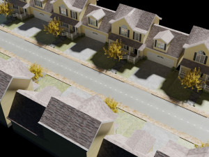 Cartoons street low poly Model 3D