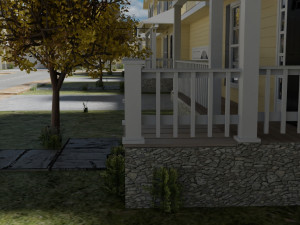 Cartoons street low poly Model 3D