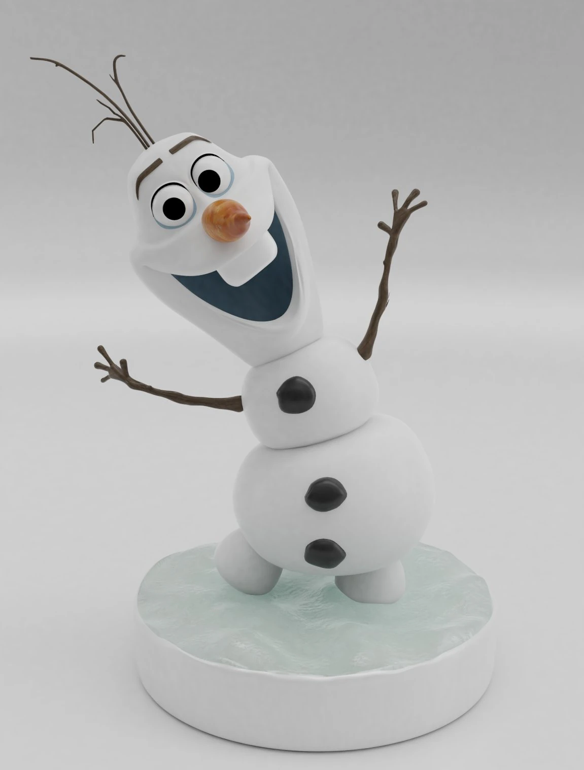 olaf from frozen 3d print model christmas 3D Print Model .c4d .max .obj .3ds .fbx .stl .blend 