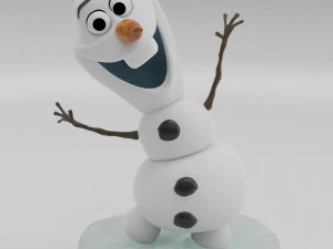 olaf dal modello di stampa 3d congelato natale Modello di stampa 3D