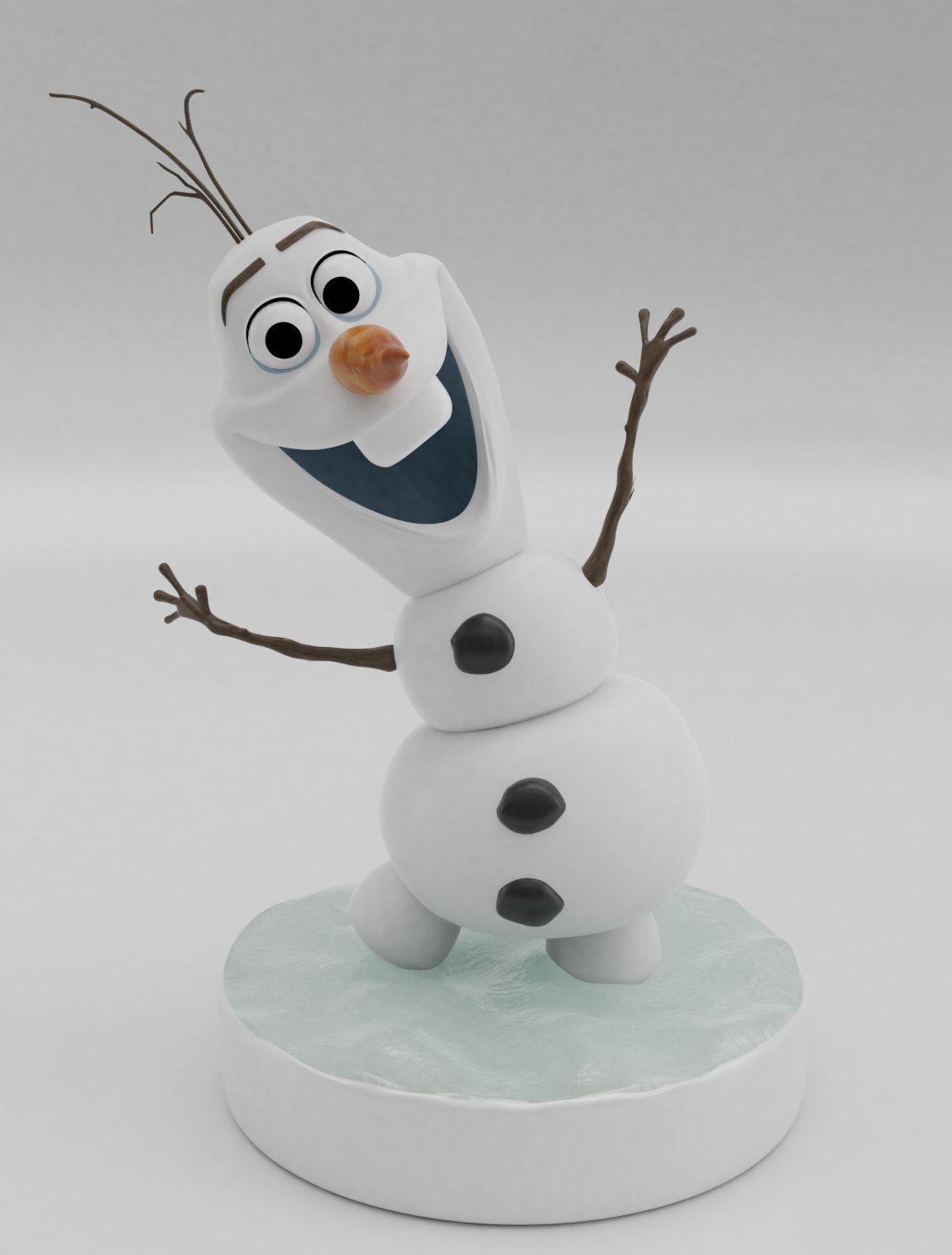 olaf from frozen 3d print model christmas 3d model in