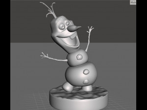 olaf from frozen 3d print model christmas 3D Принт Модель