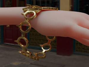 bracelet dragon 3d print model- seven deadly sins 3D 프린트 모델