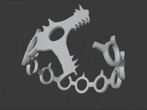 bracelet dragon 3d print model- seven deadly sins 3D 프린트 모델