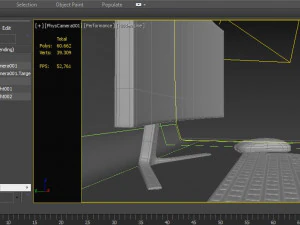 computer office desktop 3D Model