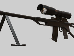 sniper rifle separate parts 3d print model 3D Print Model