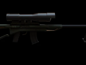 sniper rifle separate parts 3d print model 3D Print Model
