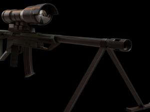 sniper rifle separate parts 3d print model 3D 프린트 모델