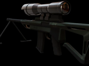sniper rifle separate parts 3d print model 3D Print Model