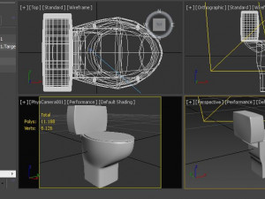 toilet for bathroom low-poly 3D Model