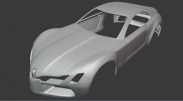 body car - mercedes benz 3d print 3d print model 3D Print Model .c4d .max .obj .3ds .fbx .stl .blend 
