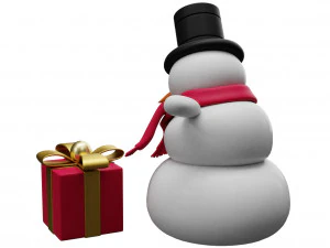 snowman low-poly 3D Model