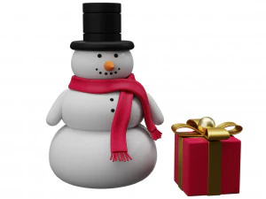 snowman low-poly 3D Model