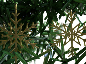 snowflake pendant christmas tree 3d print model 3D Print Model