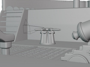 galleon battleship low-poly 3D Model