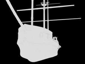 galleon battleship low-poly 3D Model
