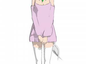 Re zero emilia anime girl low-poly 3D 모델