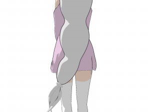 Re zero emilia anime girl low-poly 3D 모델