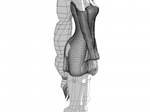 Re zero emilia anime girl low-poly 3D 모델
