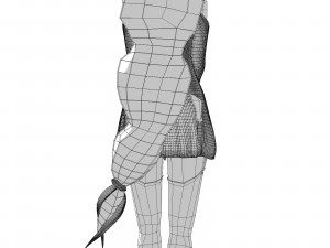 Re zero emilia anime girl low-poly 3D 모델