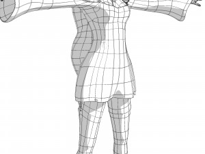 Re zero emilia anime girl low-poly 3D 모델