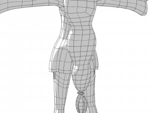 Re zero emilia anime girl low-poly 3D 모델