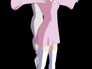Re zero emilia anime girl low-poly 3D 모델