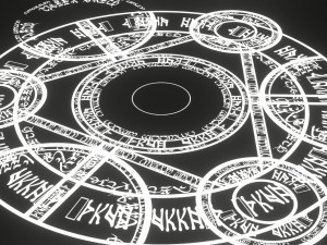 circle magic vfx anime Model 3D