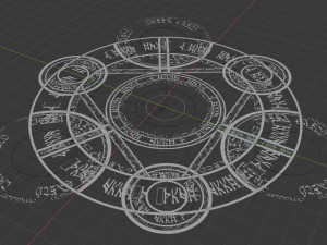 circle magic vfx anime Model 3D