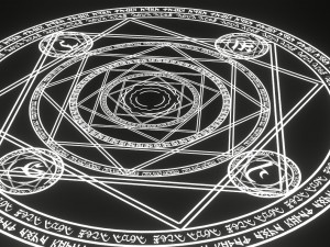 circle magic vfx anime Model 3D