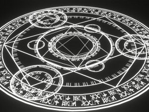 circle magic vfx anime Model 3D