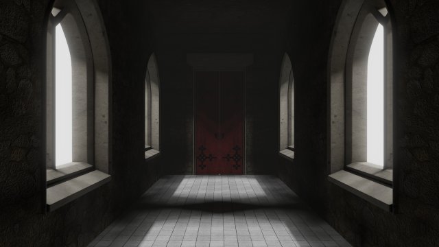 inside medieval castle Model 3D .c4d .max .obj .3ds .fbx .stl .blend 