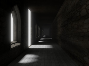 inside medieval castle Model 3D