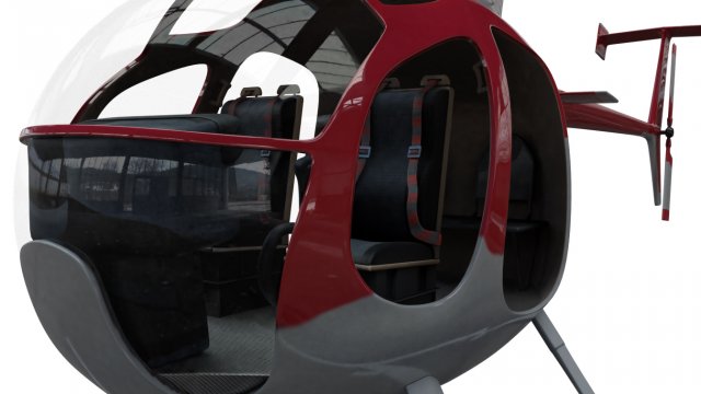 helicopter low-poly Modelo 3D .c4d .max .obj .3ds .fbx .stl .blend 