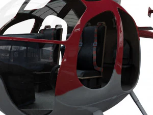 헬리콥터 로우 폴리 3D 모델