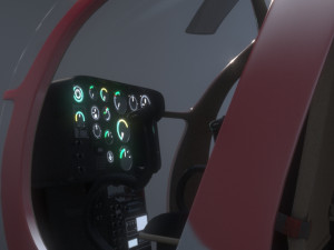 helicopter low-poly Modelo 3D