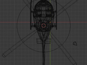helicopter low-poly Modelo 3D