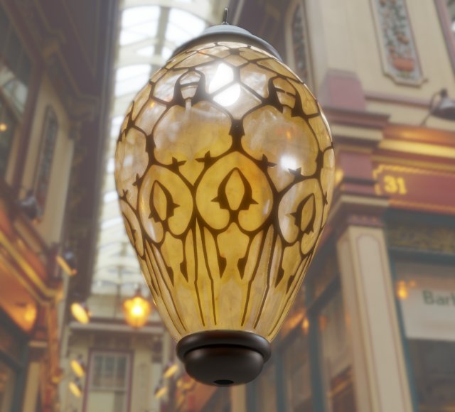 exterior lamp low-poly 3D 模型 .c4d .max .obj .3ds .fbx .stl .blend 