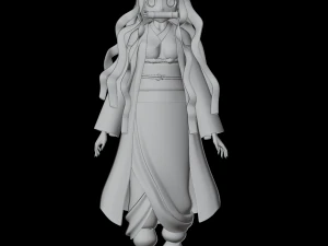 nezuko-kimetsu no yaiba -demon slayer low-poly 3D Model