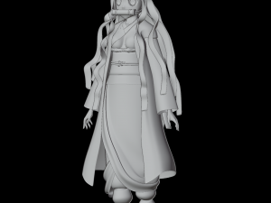 nezuko-kimetsu no yaiba -demon slayer low-poly 3D Model