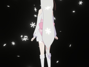 re zero-emilia-rig- anime girl 3D Model