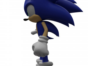Sonic rigged 3D 模型