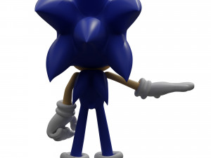 Sonic rigged 3D 模型