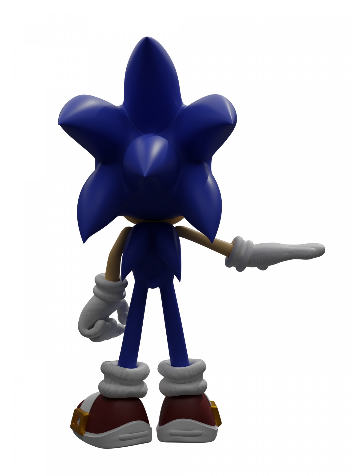 Sonic Rigged 3d Model In Fantasy 3dexport