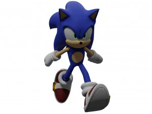 Sonic rigged 3D Model