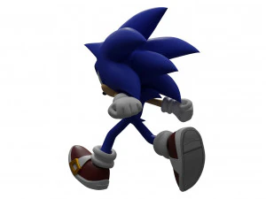 Sonic rigged 3D Model