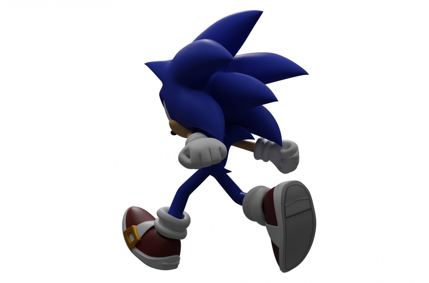 Sonic Rigged 3D Model in Fantasy 3DExport