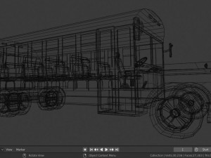 school bus Model 3D