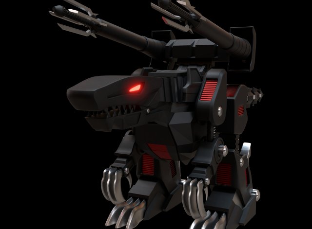 dinosaur robot 3D Modell .c4d .max .obj .3ds .fbx .stl .blend 