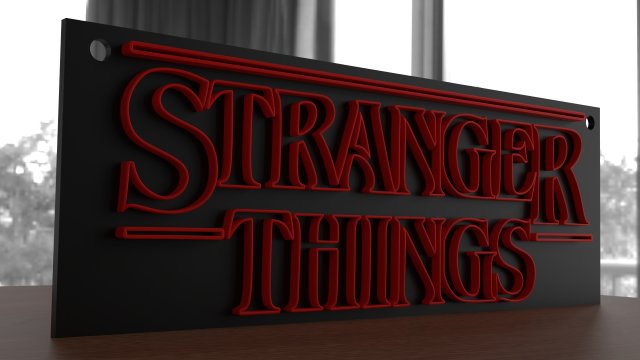 stranger things Modelo de impresión 3D .c4d .max .obj .3ds .fbx .stl .blend 